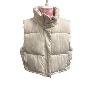 Thread and Supply Girls Ivory Puffer Vest Teen Girls L